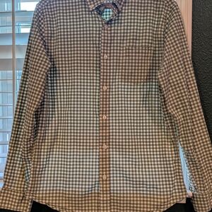 Goodfellow & Co Men's Gingham Shirt - Black and White